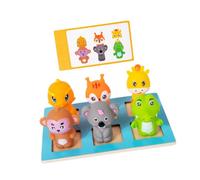 Harilla Jeu d'association d'animaux pour les enfants de 3, 4 et 5 ans Coordination œil-main Maternelle Perception spatiale Activités