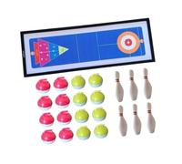 Harilla Jeu de curling de table, jeux familiaux amusants, table de bouchons de table facile à assembler, jeu de bowling pour les enfants en salle des adultes, Pas de Boîte
