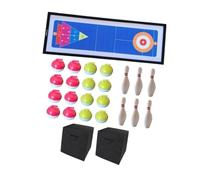 Harilla Jeu de curling de table, jeux familiaux amusants, table de bouchons de table facile à assembler, jeu de bowling pour les enfants en salle des adultes, avec Boîte