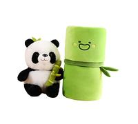 Harilla Joli Tube de bambou peluche Animal en peluche étreignant dessin animé doux confortable Panda Animal Figure pour chambre décor petite amie, Tenir le bambou