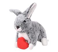 Harilla Jouet Chiot Battement de Cœur Peluche Interactif Squeaker Doudou Anti-Stress Mâchouille Apaisant pour Apprentissage Chien Chat Maison Adaptation Nuit