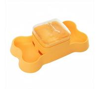 Harilla Jouet Distributeur de Croquettes Chien Mangeoire Puzzle d'alimentation Ralentisseur Système de Pression pour Croquettes Base Os Stable en Plastique