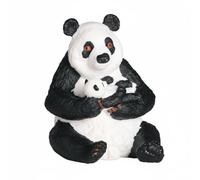 Harilla Jouet en Tissu Animal Figurine Modèle Sauvage Sculpture Précise Exploration par Toucher Reconnaissance Visuelle Convient à Collecte Cadeaux Expositions, Panda avec Petit 1347