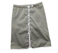 Harilla Jupe de couche-culotte adulte portable ceinture réglable énurésie lavable, anti-fuite latérale, coussin de lit, couche-culotte adulte réutilisable, Vert grisâtre L