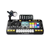Harilla Kids DJ Mixer Toy Tentable Toy Educational Electronic Clavier DJ Party Bouxeur avec lumières et effet pour le cadeau intérieur Party