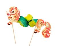 Harilla Kit de Bricolage de Cheval en Papier Chinois à Monter soi-même, décoration pour la Fête du Printemps et la Fête de la Mi-Automne, Cheval Jaune Vert