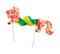 Harilla Kit de Bricolage de Cheval en Papier Chinois à Monter soi-même, décoration pour la Fête du Printemps et la Fête de la Mi-Automne, Cheval Vert et Rouge