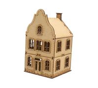 Harilla Kit de Construction en Bois Échelle 1/72, Maquette de Maison Européenne à Assembler, Maison Miniature, Jouet éducatif, pour Diorama Historique, Cadeau Créatif et Modélisme, Style C