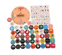Harilla Kit de cycle de vie Kit de la chaîne alimentaire Toys pour l'apprentissage animal Web Food Web for Classroom Enfants 3 4 5 6 7 8 Kids, Orange