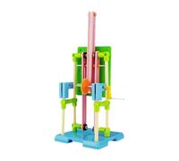 Harilla Kit de modèle d'écluse à manivelle Ensemble éducatif à tiges Outils pédagogiques à engrenages pour cadeau d'anniversaire Enseignants Étudiants Enfants