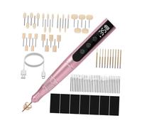 Harilla Kit de polissage pour pâte polymère, stylo rotatif mini, perceuse électrique à réglable 35 s pour le meulage et la sculpture.