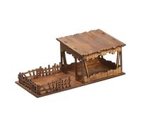 Harilla Kits de maquettes en bois Maison, Maison en bois à monter soi-même, Maison à assembler non peinte à la main, Modèles 1/72, Décor de table de sable à, H