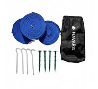 Harilla Ligne de Limite de Volley-Ball Marqueur de Terrain Ruban pour Court Indicateurs Mi-Terrain Piquets Métal Sac Compact Sangle Solide Adaptée aux