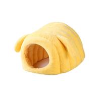 Harilla Lit, Maison, abri, cachette, Habitat pour Petits Animaux de Compagnie, Chinchilla Nain, Cochon d'Inde, Jaune