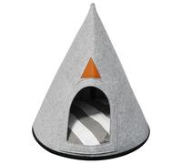Harilla Lit Montagne Chat Lit Chat Semi-Clos Maison Chat Feutrine Niche Animaux Lavable en Feutre pour Confort Douillet Convient à Chats d'Intérieur