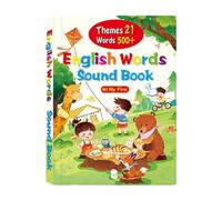 Harilla Livre audio interactif avec mots anglais, livre parlant anglais, étude pour apprendre les animaux, l'alphabet