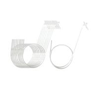 Harilla Lot de 10 Buses de pulvérisation en Mousse pour Remplissage de Joints, connecteurs de pulvérisation de Mousse Isolante, Tubes de Travail du Bois, 1m