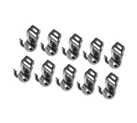Harilla Lot de 10 Crochets de Fixation pour poteaux de Tente, Coupe-Vent, Accessoires de Suspension, Clips pour sécuriser Les Escalades, Les Sacs à Dos, Les, 0.85 Cm X 1.5 Cm X 0.65 Cm