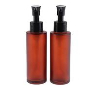 Harilla Lot de 2 Flacons à Pompe En Verre Rechargeables pour La Distribution de Savons, Shampoings et Huiles de Massage, 100 ml