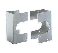 Harilla Lot de 2 supports de fixation pour goujons doubles (2x2) compatibles avec des tuyaux jusqu'à 2 3/8" de diamètre extérieur et 3" de