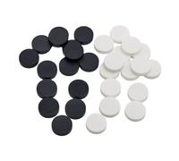 Harilla Lot de 30 pièces d'échecs noires et blanches, robustes, faciles à jouer et à transporter, jetons d'échecs pour jeu de société