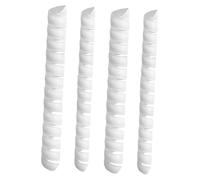 Harilla Lot de 4 Protections pour Tronc d'arbre, enveloppes pour protéger l' des Jeunes Arbres, Manchon Flexible et Facile à Utiliser, Spirale, Blanc