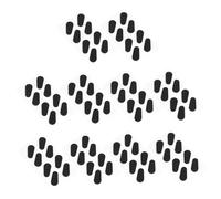 Harilla Lot de 40 paires de plaquettes nasales pour lunettes de soleil, coussinets souples et antidérapants, confortables et collants, Larme Noire