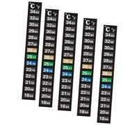 Harilla Lot de 5 bandelettes thermométriques pour Aquarium, Test de température de l'eau pour Terrarium, indicateurs de température Autocollants et