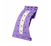 Harilla Lumbar Support Massager Appareil de Soutien Lombaire Étirer le Dos de Posture avec Points d'Acupression Bande Silicone Réglable Quatre, Violet