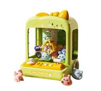Harilla Machine à Pinces pour Enfants Jeu de Grue Jouet Arcade Grue Attrape-Jouets avec Accessoires Complets Peluches et Voitures Incluses Structure de Table