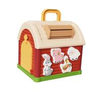 Harilla Maison de tri de Formes, Jouet de Perception des Couleurs, Ensemble de Maison de Jeu, Jouet d'association d'animaux de la Ferme pour Enfants, Cadeau