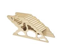 Harilla Maison en Bois Lavable pour Hamster, cachette décorative, Jouet d'exploration, château pour Petits Animaux, Souris naines, Style C