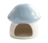 Harilla Maison en céramique pour Hamster, Habitat créatif d'extérieur, cachette pour Hamster, Cochon d'Inde, Fournitures pour Petits Animaux, Bleu
