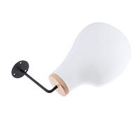 Harilla Mannequin Mural de 53 Cm (21 Pouces) pour Perruques, Chapeaux et Lunettes, avec Kit de Vis, Blanc