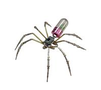 Harilla Maquette d'araignée mécanique, bâtiment en métal, kit de Bricolage à Monter soi-même pour décorer Un Bureau ou Un Bar à la Maison, Rouge