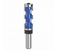 Harilla Mèche de Défonceuse Bois Spirale Fraise Affleureuse Outil Guidage Précis le Long des Modèles Deux Roulements Finition Polie Tige Cylindrique Ferme , 1/2" X 19mm X 45mm