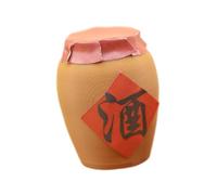 Harilla Miniature Bouteille de Vin Modèle Artisanal Décoration Jarre Chinoise Pp Figurine Réaliste Accessoire Maison Poupée Convient Micro Modélisme, M