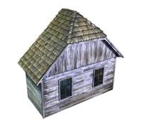 Harilla Modèle de Construction de Maisons Kit d'architecture modèle 1:35 échelle Non Peinte Unique Cadeau Bricolage en Bois pour Micro-