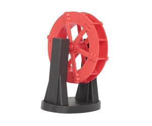Harilla Modèle de Roue à Eau Factice pour L'aménagement Paysager, Accessoire de Remplacement pour Table, Intérieur et Extérieur, Maison, Rouge Diamètre 10 cm