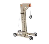Harilla Modèle de Voiture gravitationnelle, Jouet technologique, Jouets scientifiques d'expérimentation STEM DIY, kit de Construction en Bois pour