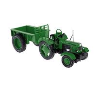 Harilla Modèle Tracteur Jouet Miniature Alliage Reproduction Collection Simulation Véhicule Agricole Enfant Décoration Rétro Adapté pour Cadeau Bibliothèque, Vert