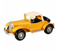 Harilla Modèle Voiture Classique en Artinal Ornement D'intérieur Compact Figurine pr Placard à Alcools, Jaune