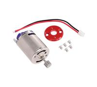 Harilla Moteur RC 370 de remplacement avec engrenage 10T et base 27 000 tr/min, brossé, pour RC MN78, MN99S, C24, C34, modèle Hobby modifié, Socle Rouge
