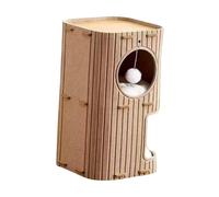 Harilla Niche pour Chat à 2 étages, Niche fermée, Niche, Niche, Tunnel Couvert pour Jouer, Animal de Compagnie, Repos des Chatons, Chameau