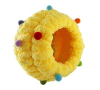 Harilla Nid D'oiseau, Maison D'élevage pour Conures, Lit Douillet pour Inséparables, Décoration de Noël Douce, Cabane pour Perruches Ondulées, Canaris, Jaune