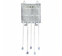 Harilla Organisateur Cheveux Enfant Rangement Accessoires Poches Mailles Rubans Accrochage Barrettes Murale Feutrine Style Nordique Adapté Chambre d'Enfant Dortoir Dressing, Gray