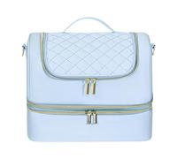 Harilla Organisateur de Vernis à Ongles, Organisateur de Voyage, Sac à Main Professionnel Robuste et Polyvalent, Double Couche pour cosmétiques, Bleu