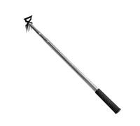 Harilla Outil arrache-Mauvaises Herbes, Binette de Jardin, Outil Manuel Double Usage pour Le désherbage, Manche Long rétractable, pour allées et aménagements, 6 Dents