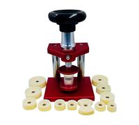 Harilla Outil de Presse à Montre, kit de réparation d'horloger, Type à vis, avec 12 Matrices, Outil de Fermeture de Fond de boîtier pour l'entretien