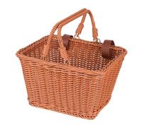 Harilla Panier de vélo pour Enfants, Panier de vélo Avant, Panier de Courses, poignée de vélo pour Enfants, Panier de Tricycle pour Les Voyages et Les, Brun